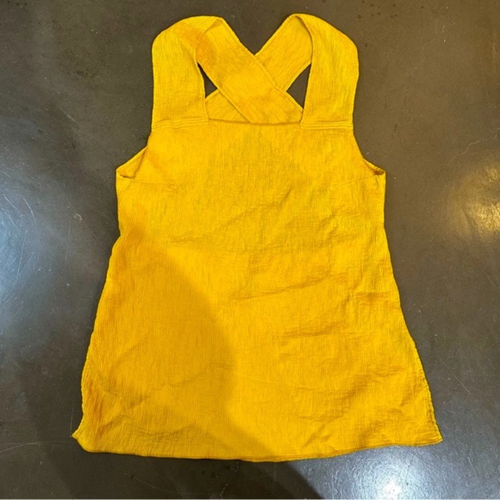Raquel Allegra Golden Yellow Fortuny Pleats Apron… - image 8